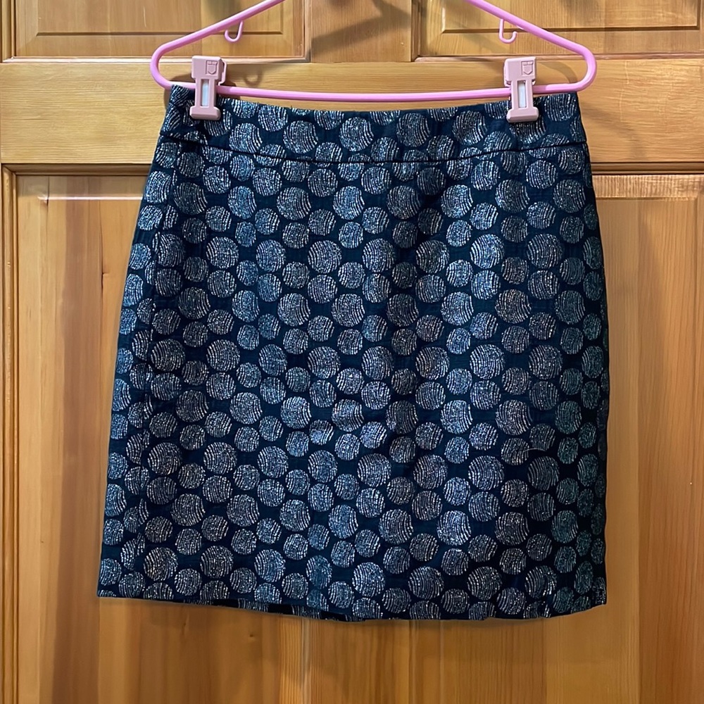 Sparkle polka dot pencil skirt